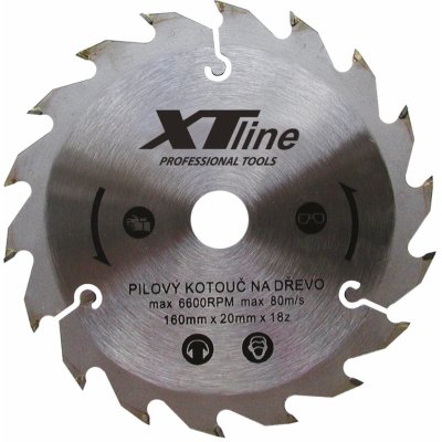 XTline TCT16548 Pilový kotouč s SK plátky 165x20mm Z48 na dřevo