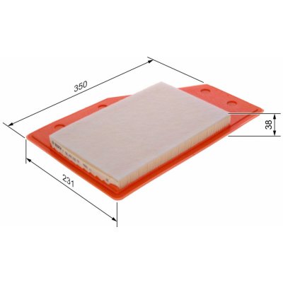 Vzduchový filtr BOSCH F 026 400 635 – Hledejceny.cz