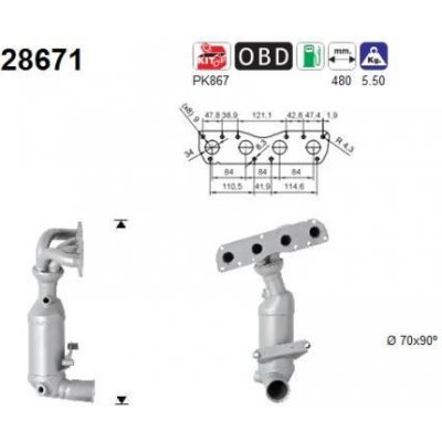 Katalyzátor AS 28671 – Zboží Mobilmania