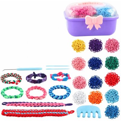 LEAN Toys 28795 Kreativní sada na výrobu gumičkových náramků – Sleviste.cz