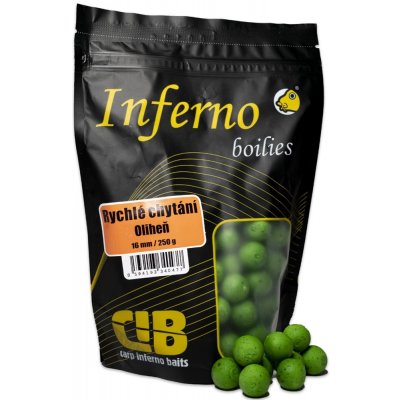 Carp Inferno Boilies 250 g 16 mm pro rychlé chytání Oliheň