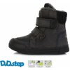 Dětské kotníkové boty D.D.Step chlapecká zimní obuv W068-394L černá