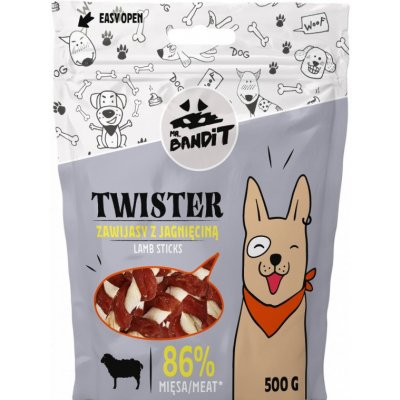 VetExpert Mr.Bandit pochoutka TWISTER jehněčí tyč 500 g – Zbozi.Blesk.cz