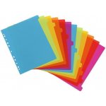 Rejstříky "Happy Fluo", různé barvy, plastový, A4 maxi, 12 dílný, VIQUEL – Hledejceny.cz