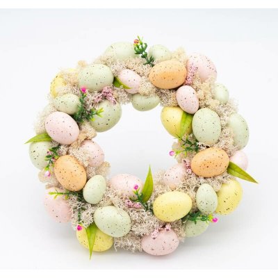DECOLED Velikonoční věnec, 30 x 8 cm, plný vajíček – Zboží Dáma