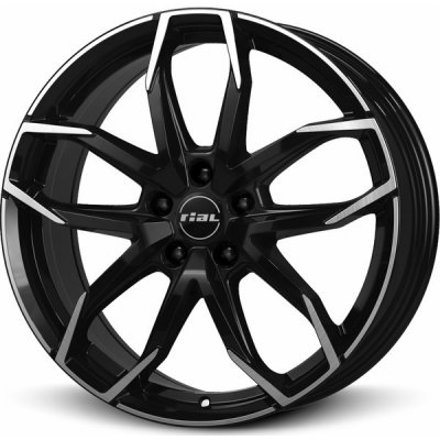 Rial Lucca 6,5x16 4x100 ET46 diamond black polished – Zboží Mobilmania