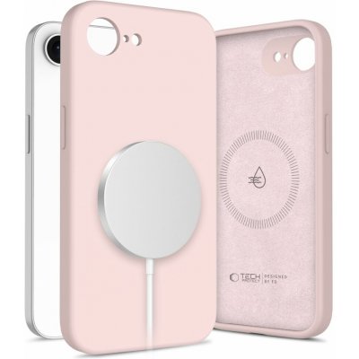 Tech-Protect Ochranný kryt na iPhone 17e / 16e - Tech-Protect, Silicone MagSafe Pink – Zboží Mobilmania