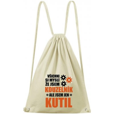 Dobrý triko bavlněný batoh Kouzelník kutil Natural – Hledejceny.cz