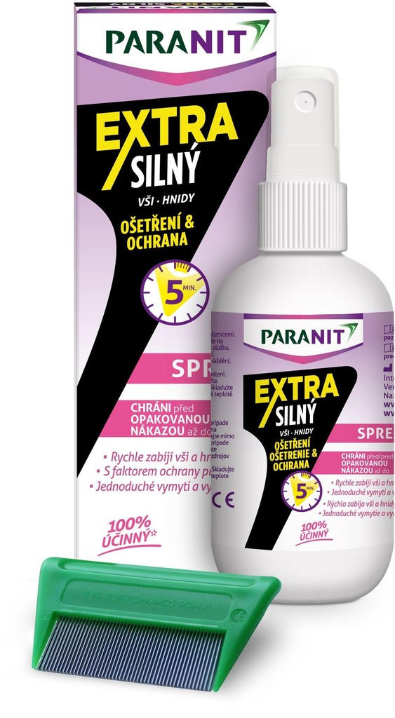 Paranit Extra silný sprej 100 ml + hřeben dárková sada