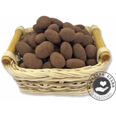 CHD Třebíčsko Mandle v hořké čokoládě s kakaem 100 g – Zboží Mobilmania