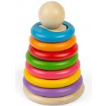 Bigjigs motorická Nasazování tvarů na tyč Toys BB033 – Zboží Dáma