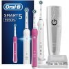Elektrický zubní kartáček Oral-B Smart 5 5950N Duo White/Pink