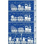 Okenní fólie vláček se sněhovým efektem 60 x 22,5 cm – Hledejceny.cz