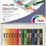 Voskovky na textil Pentel Arts 15 barev – Zbozi.Blesk.cz