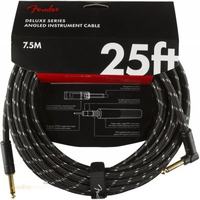 FENDER Deluxe Series Instrument Cable Straight/Angle 25 – Zboží Mobilmania