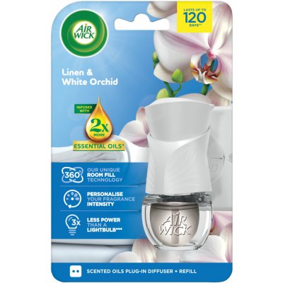 Air Wick Electric komplet Prádlo a bílá orchidej 19 ml – Zboží Dáma