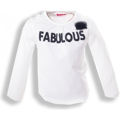 Bílé dívčí tričko s nápisem – Sleviste.cz