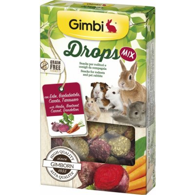 GIMBORN Gimbi DROPS Grain free Hlodavec mix 50 g – Zboží Mobilmania
