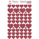 Arch Holografické dekorační samolepky srdíčka červená – Hledejceny.cz