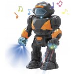 Teddies Robot chodící plast 22 cm na baterie se světlem se zvukem – Zboží Dáma