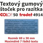 Trodat Colop Gumový štoček pro razítko 50, 4914 – Zboží Živě