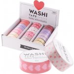 Paper Design Samolepící páska Washi Hearts 15 mm x 5 m – Sleviste.cz