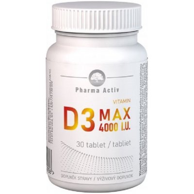 Pharma Activ Vitamin D3 MAX 4000 I.U. 30 tablet