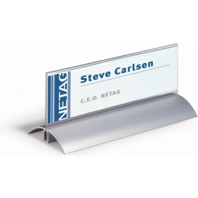 Jmenovka na stůl DURABLE Desk Presenter de Luxe 61x210mm, balení 2ks – Zboží Dáma