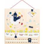 Small Foot didaktický kalendář s hodinami – Zboží Mobilmania