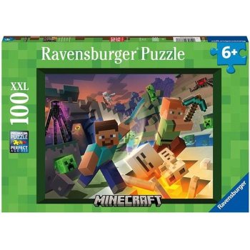 Ravensburger 133338 Minecraft Monstra z Minecraftu 100XXL dílků