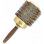 Olivia Garden Expert Blowout Shine Gold a Brown kulatý foukací kartáč na vlasy 80 mm – Zboží Dáma
