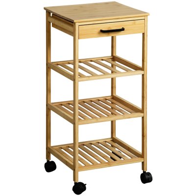 Kesper kuchyňský vozík 33 x 33 x 73 cm béžová – Hledejceny.cz
