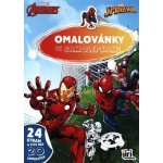 JModels Omalovánky A4 se samolepkami MARVEL 468271 – Zboží Dáma