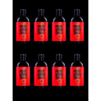 Prostě Kombucha BIO Černý čaj s příchutí malina 8 x 400 ml – Zboží Dáma