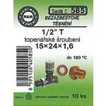 HARTMAN těsnění bezazbestové 1/2" T 15*24 topenářské šroubení, sada č. 585 – Hledejceny.cz