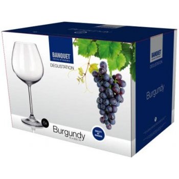 Banquet Degustation Crystal Burgundy sklenice na víno 650ml 6ks