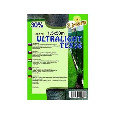 Doltak stínící síť Ultralighttex36 30% 1,5 x 50 m zel – Zboží Dáma
