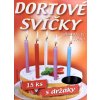 Dortová svíčka a fontána LIMA Dortové svíčky s držáky Růžové