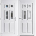 OknaDvereNaMiru.cz Vchodové plastové dveře Becca bílá / bílá levé otevírání dovnitř 110 x 210 cm – Zboží Mobilmania