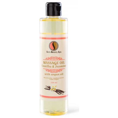 Sara Beauty Spa přírodní rostlinný masážní olej Vanilka-Jasmín 250 ml