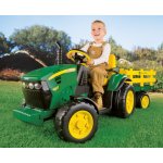 Peg-Pérego John Deere Ground Force traktor s vlečkou 12V zelená – Hledejceny.cz