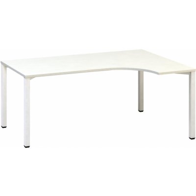 Interier Říčany Pracovní stůl ergonomický ALFA 200, P, bílá – Zboží Mobilmania