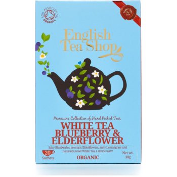 English Tea Shop bílý čaj bezový květ a borůvky 20 sáčků