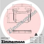 Sada brzdových destiček, vždy 4 kusy v sadě ZIMMERMANN 22873.160.1 (228731601) – Sleviste.cz