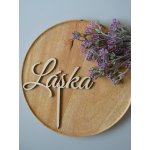 Dárky Bella Dřevěný zápich do dortu - Láska – Zboží Dáma