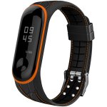 Xiaomi Mi Band 3/4 náhradní náramek Texturovaný Vzor: Struktura, Oranžová MBSCZ-TXT004 – Zboží Živě