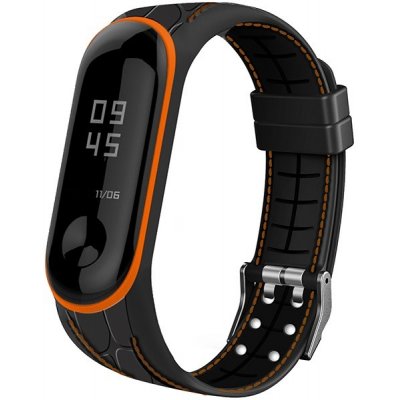 Xiaomi Mi Band 3/4 náhradní náramek Texturovaný Vzor: Struktura, Oranžová MBSCZ-TXT004 – Zboží Živě
