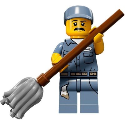 LEGO® Minifigurky 71011 15. série Uklízeč – Zbozi.Blesk.cz