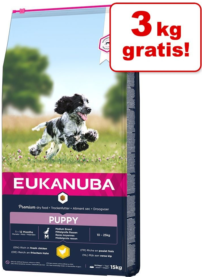 Eukanuba Puppy Medium Breed kuřecí 18 kg