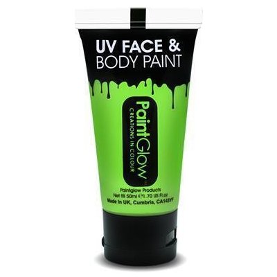 PaintGlow barva na obličej a tělo 50 ml neonově zelená – Zbozi.Blesk.cz